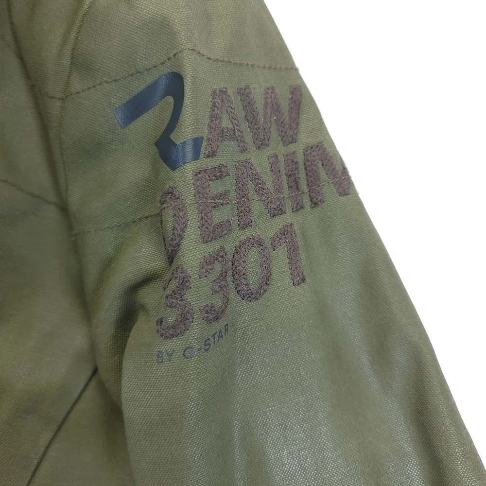 G-STAR RAW DUTY JKT Women's Jacket Size XS Green Full Zip Pockets Hooded 5204